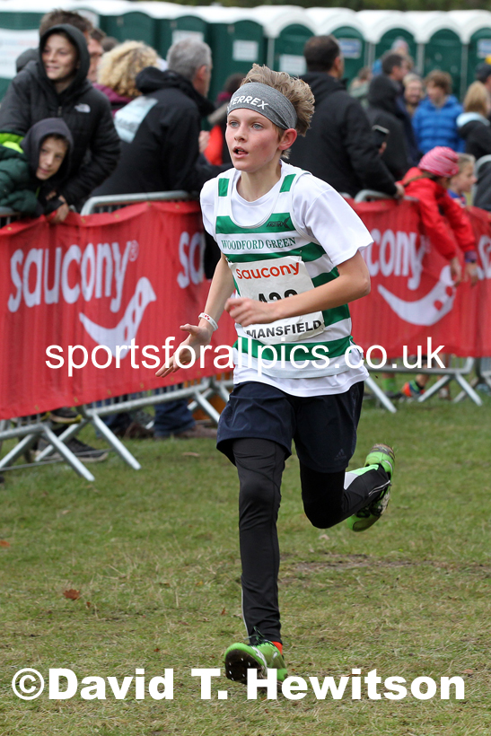Boys under-13s 2021 National Cross Country Relays, Berry Hill Park, Mansfield. Photo: David T. Hewitson/Sports for All Pics